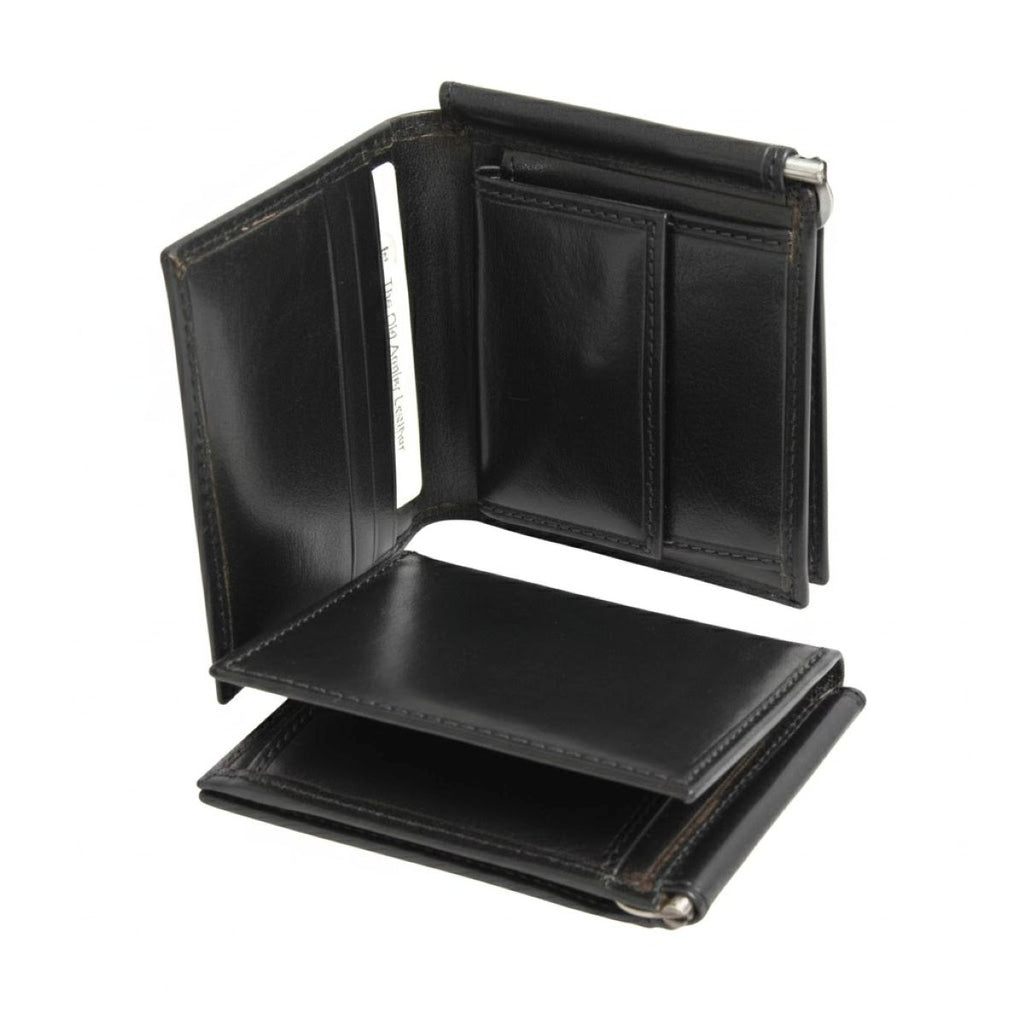 Portafoglio in vera pelle - Nero