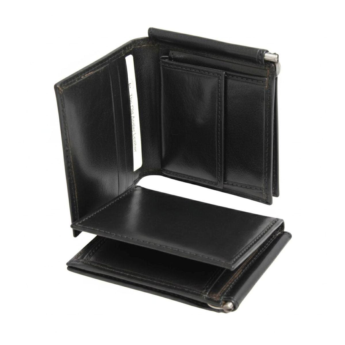 Portafoglio in vera pelle - Nero