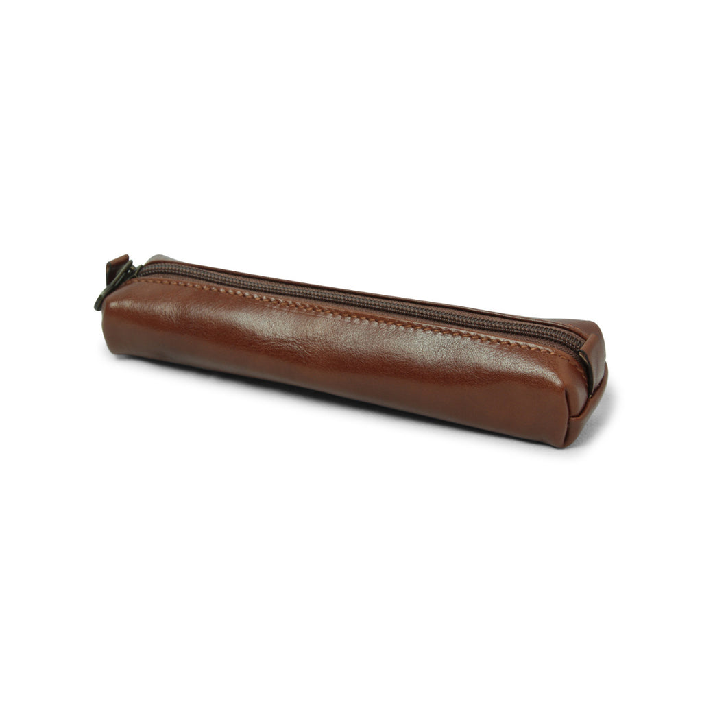 Portapenne in pelle - marrone