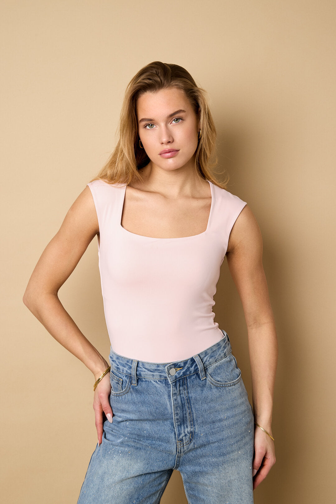 Body con scollo all'americana