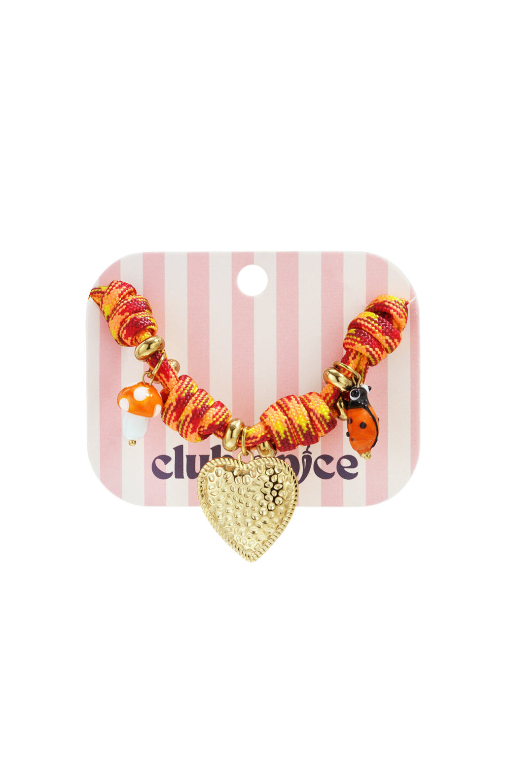 Braccialetti con ciondoli in corda, serie casual, romantici, a forma di cuore, gioielli da donna