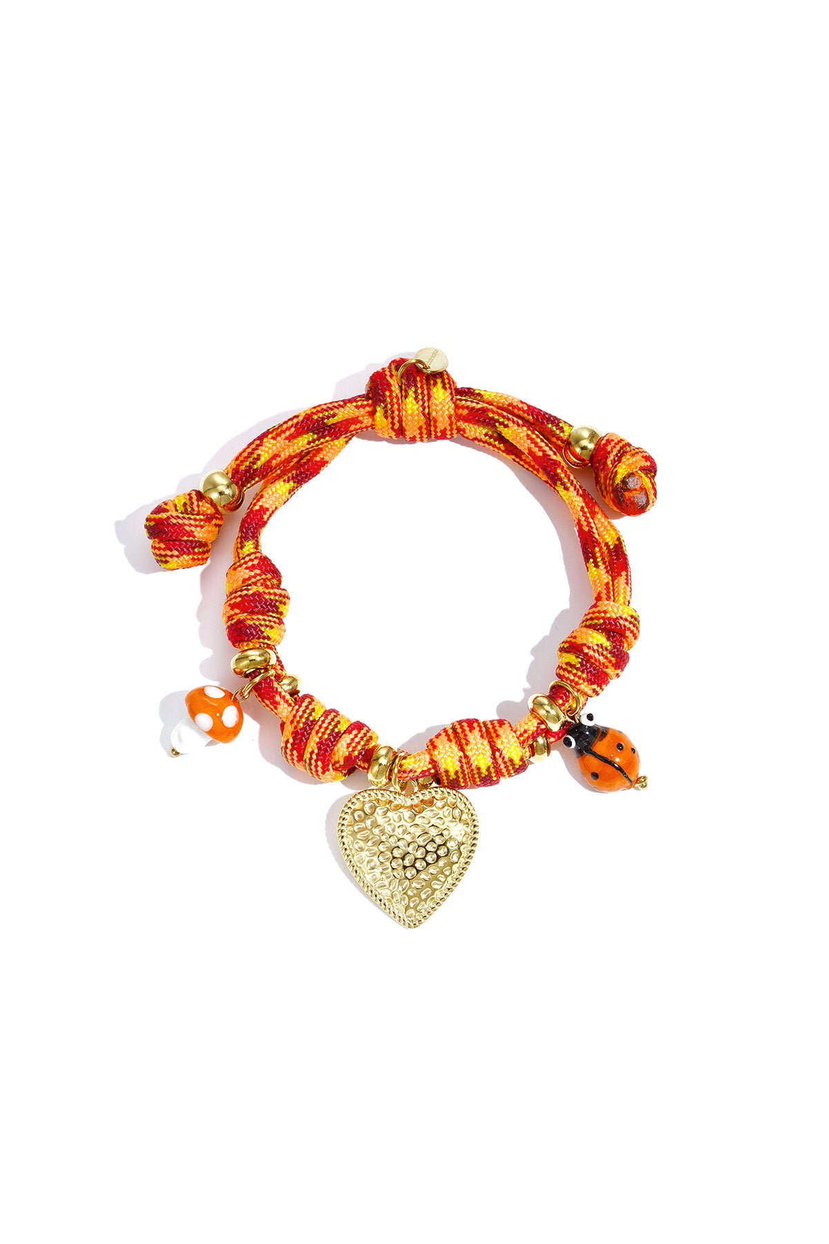 Braccialetti con ciondoli in corda, serie casual, romantici, a forma di cuore, gioielli da donna