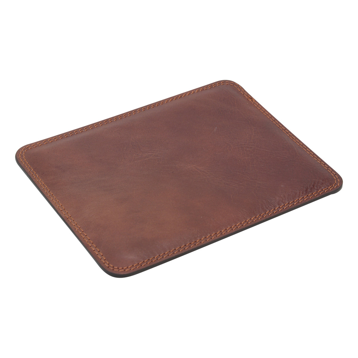 Mouse pad in pelle marrone