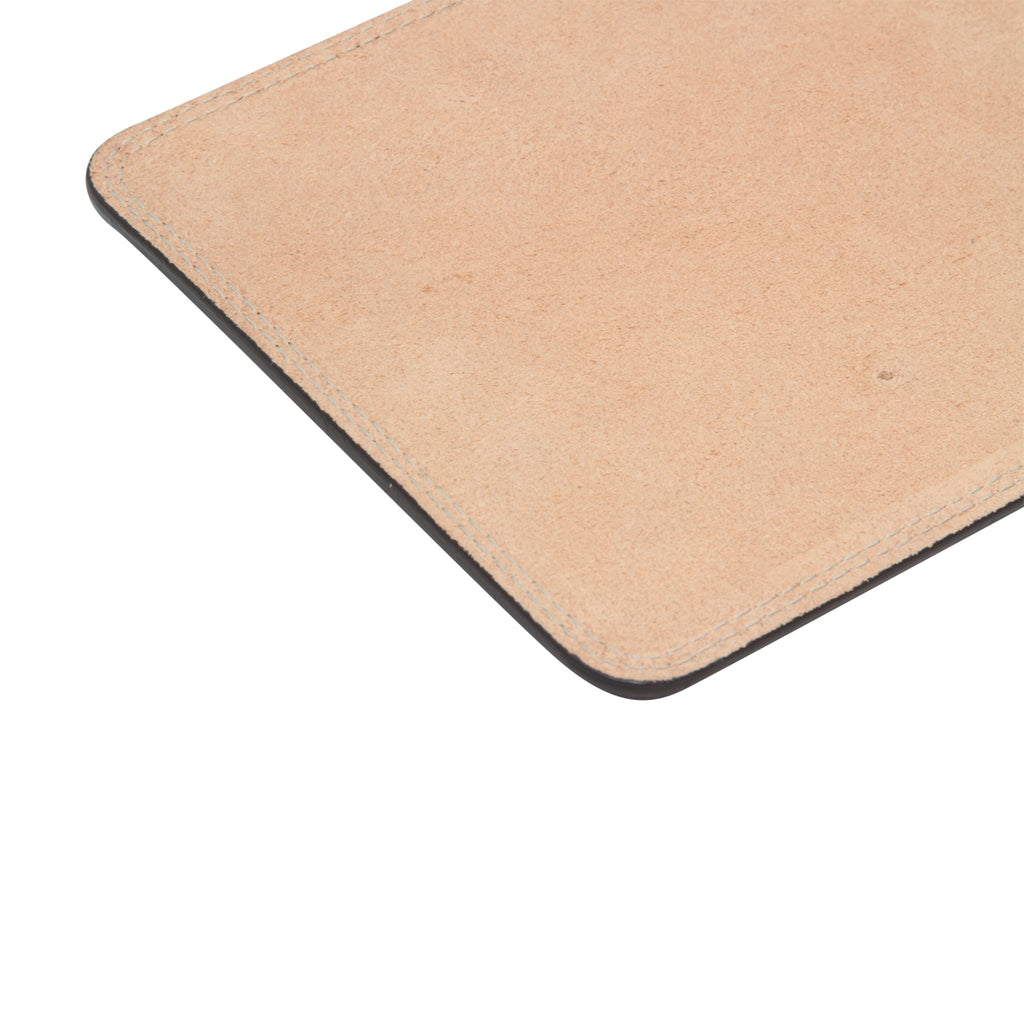 Mouse pad in pelle marrone