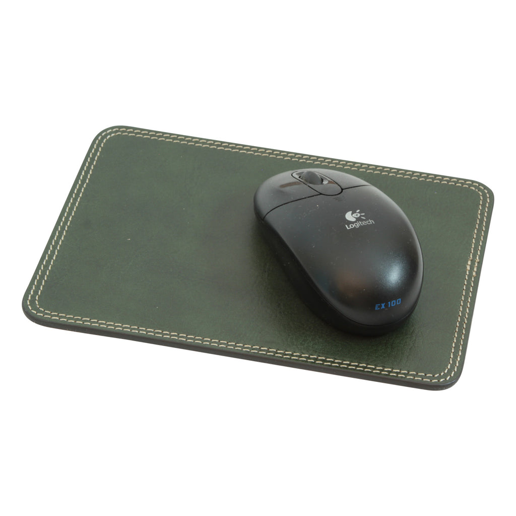 Set da scrivania in pelle - 5 pz   verde