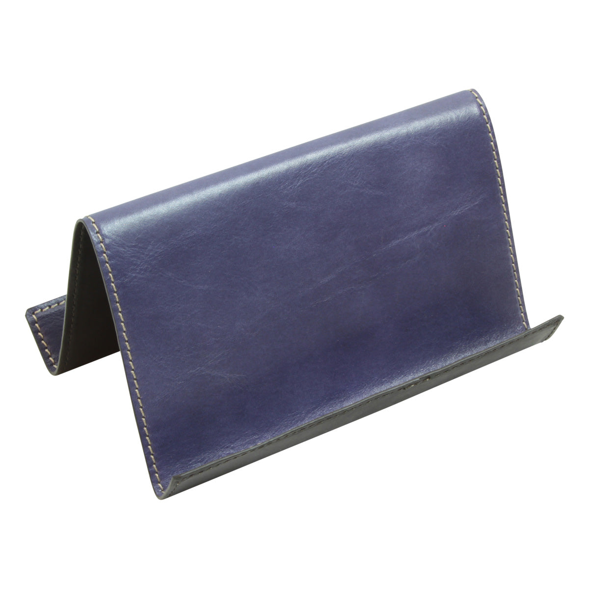 Supporto in pelle per ipad e iphone - cobalto