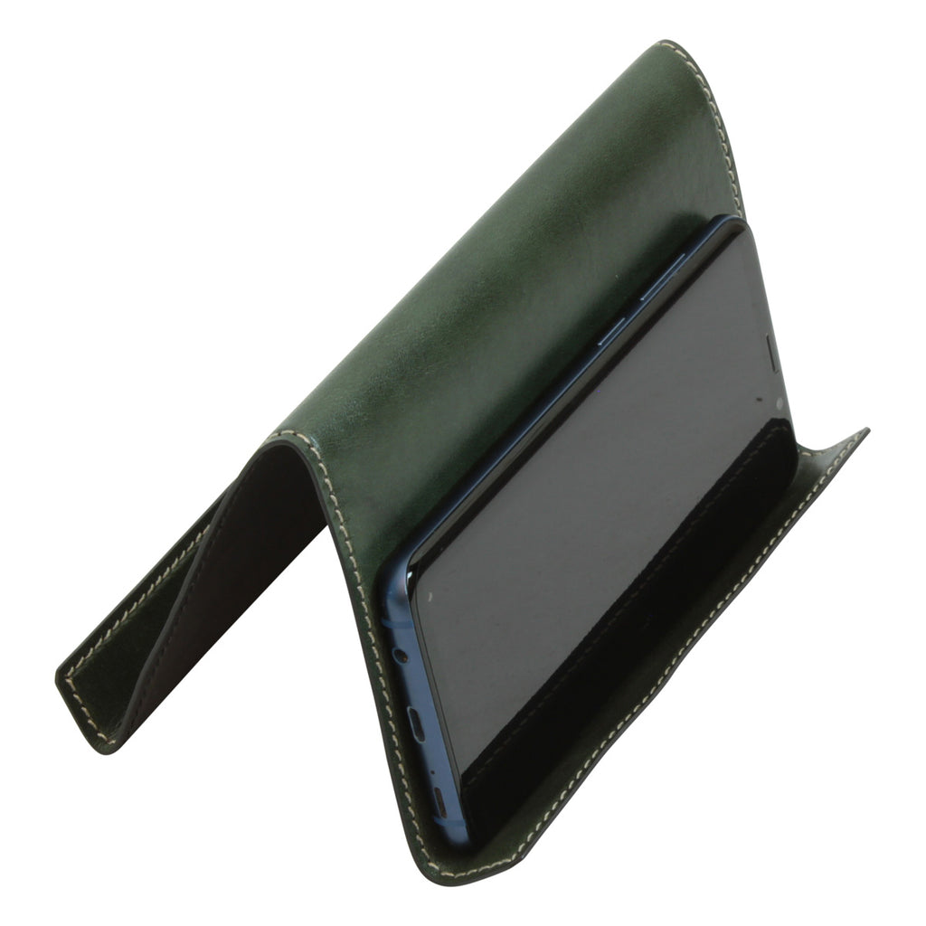 Set da scrivania in pelle - 5 pz   verde