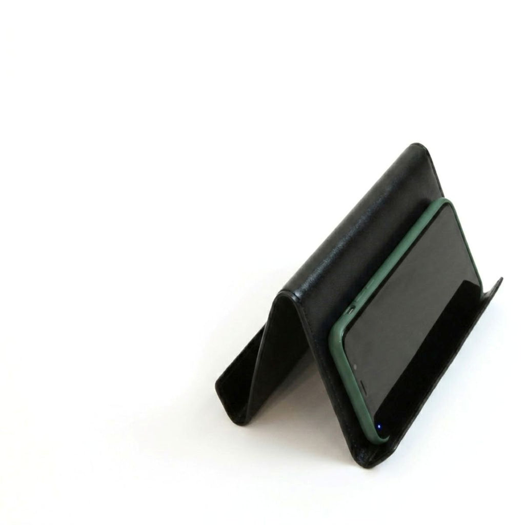 Set da scrivania in pelle - 5 pz   nero