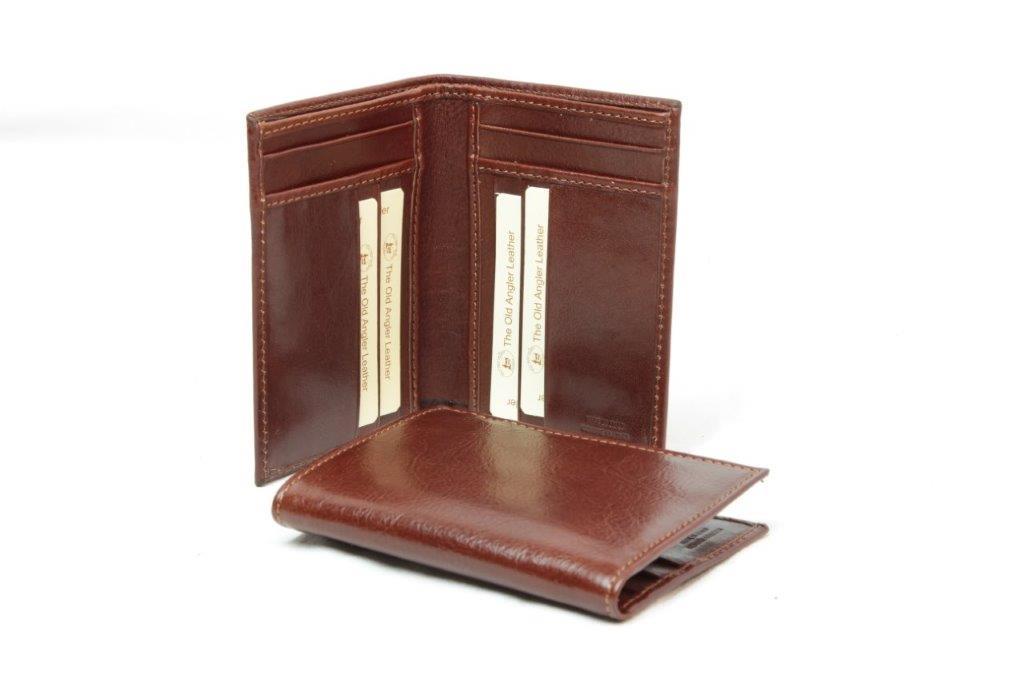 PORTA CARTE IN PELLE CON RFID-BROWN