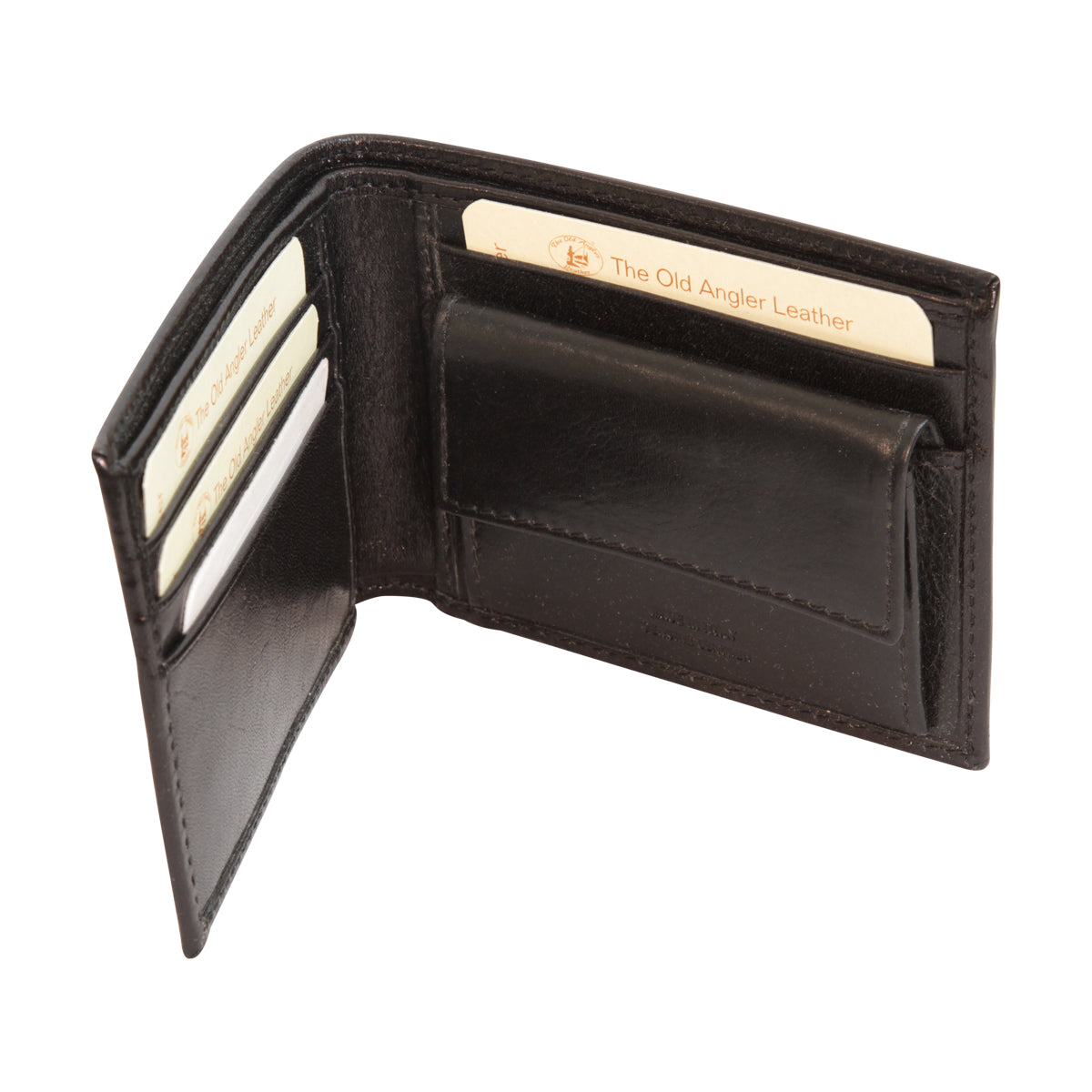 Portafoglio in pelle con RFID - nero