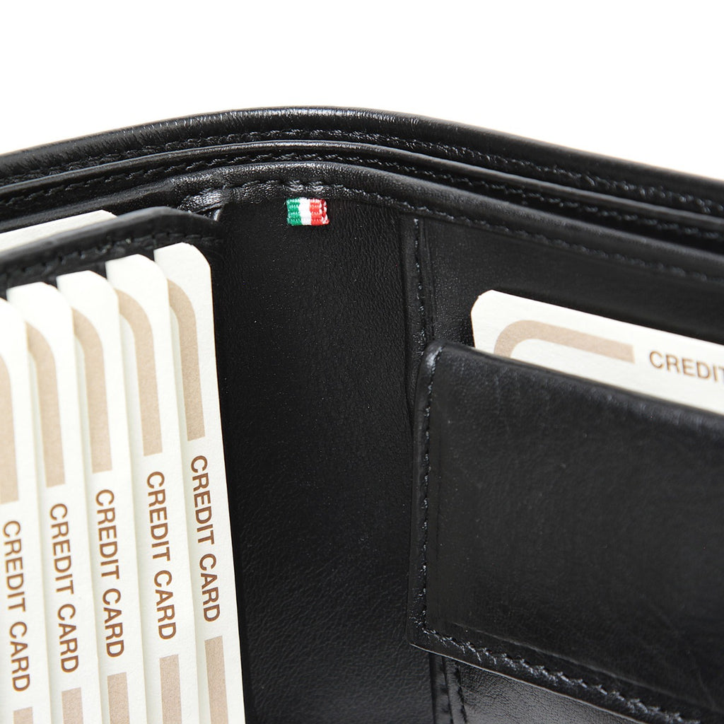 Portafoglio in pelle con portacarte e RFID