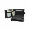 Portafoglio bifold in pelle - Nero con RFID