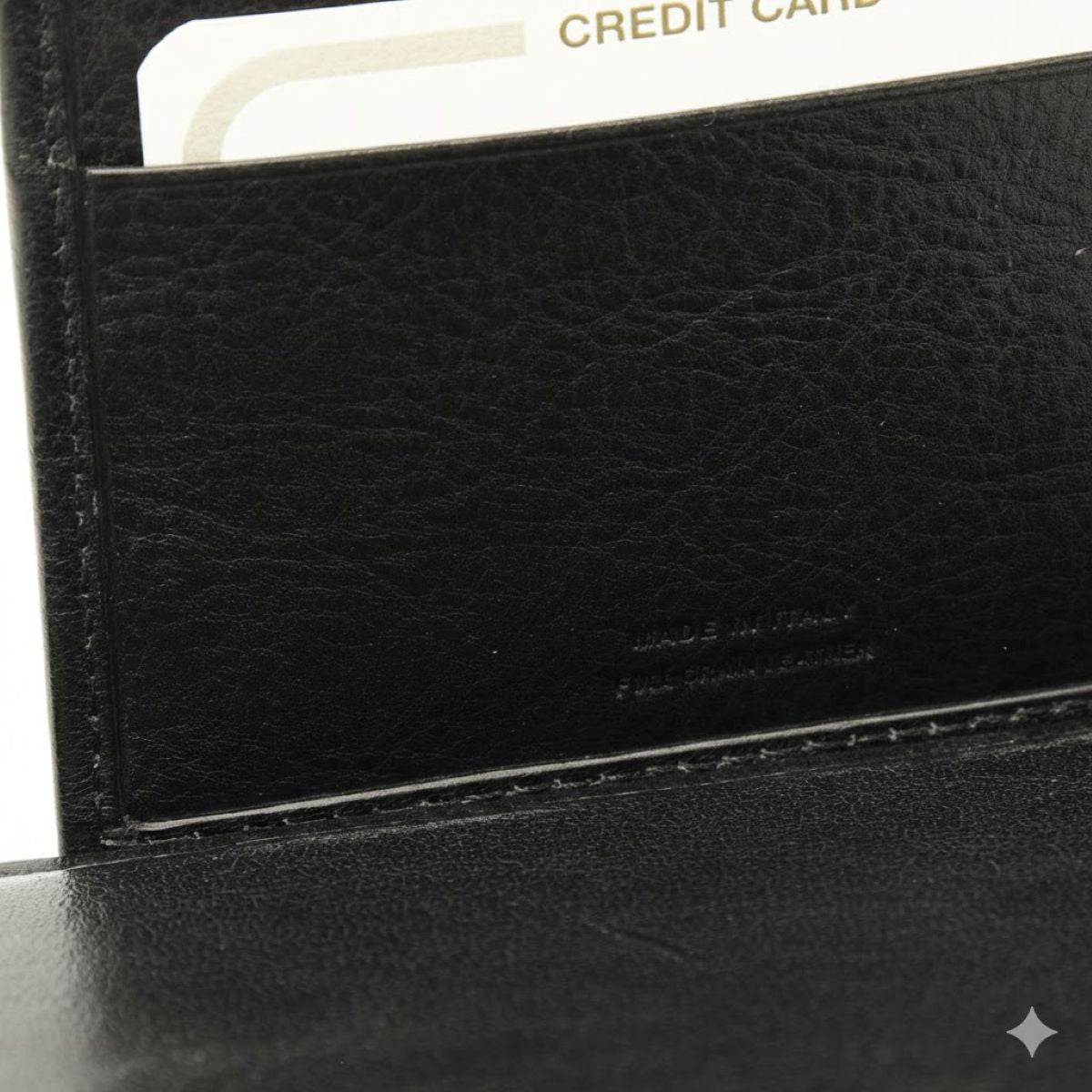 Portacarte in pelle  con protezione RFID - Nero