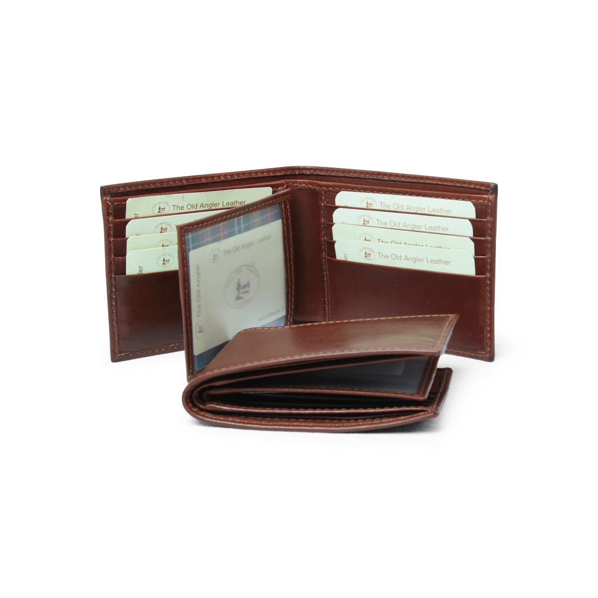 Portafoglio in pelle marrone con RFID