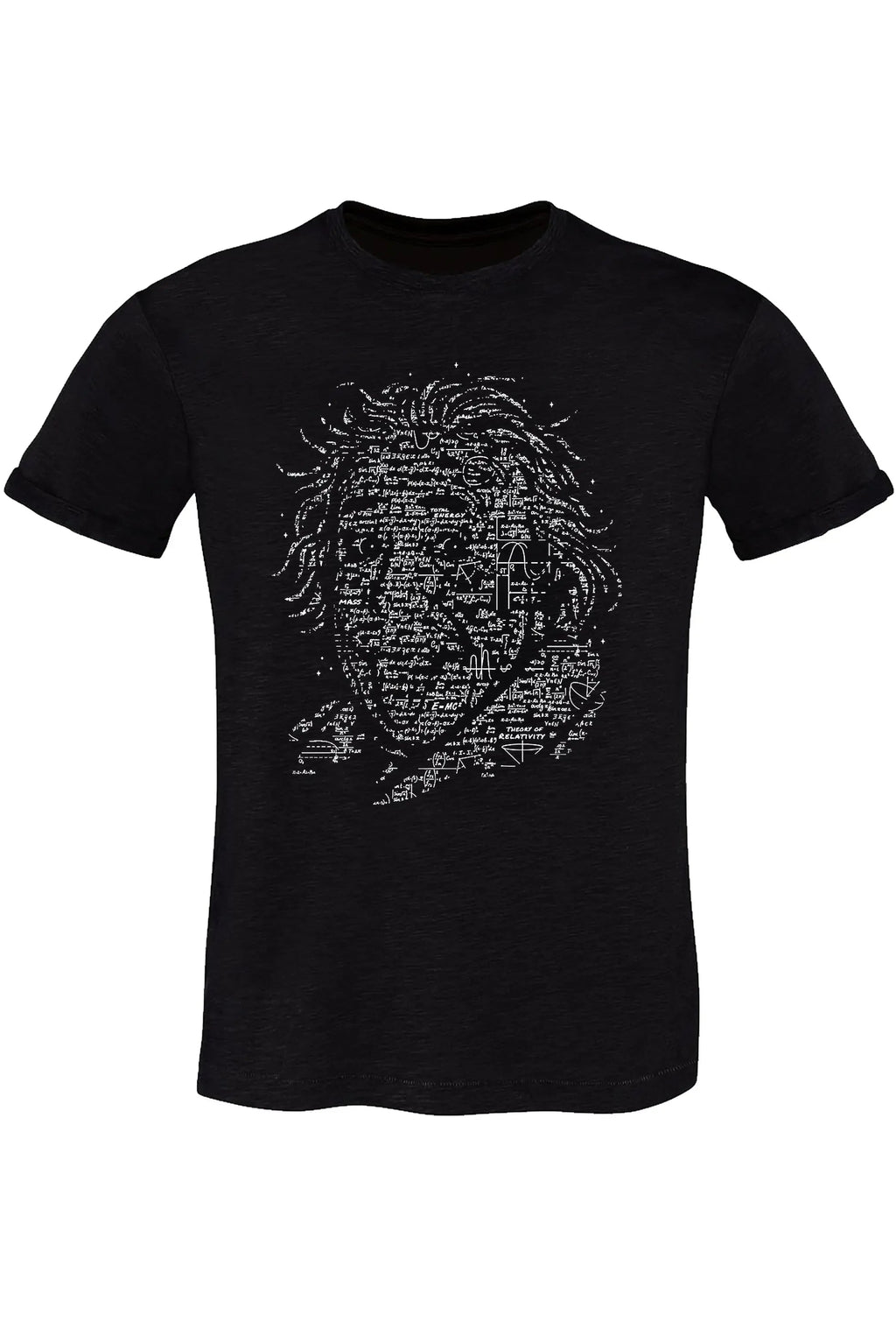 T-Shirt Albert Einstein Uomo - Cotone Fiammato Biologico 150g