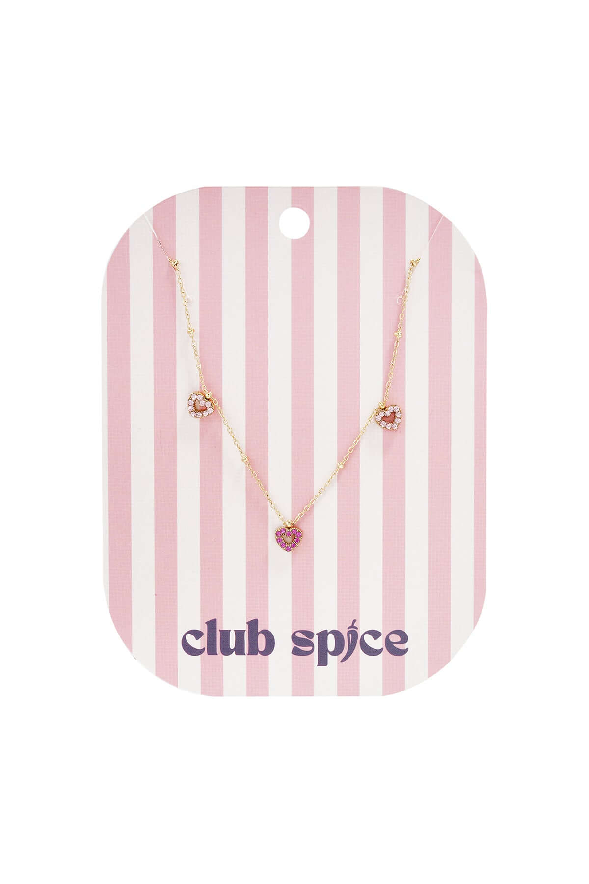 Collana Pietre Rosa e Strass