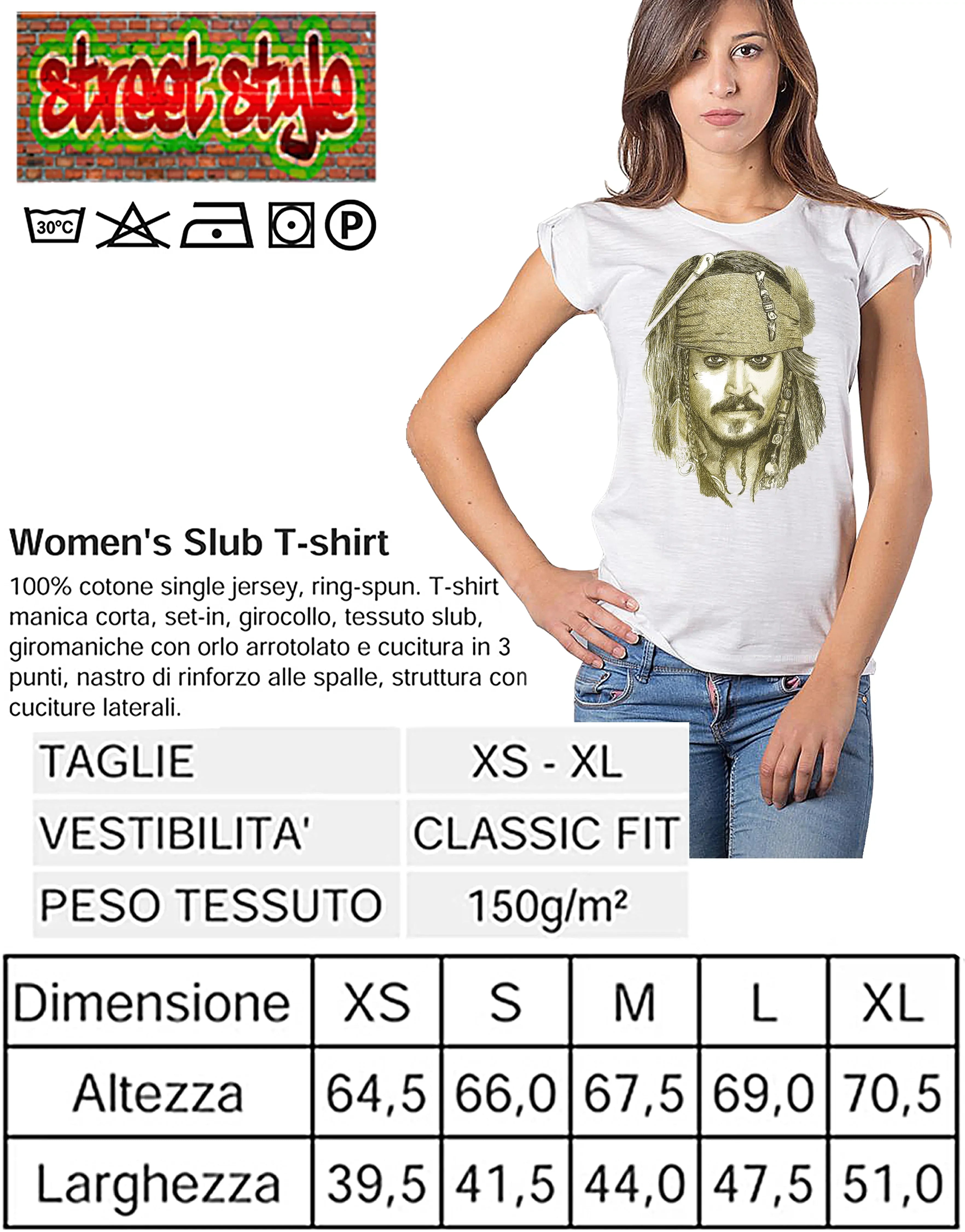T-shirt Donna The Legend – Pirata Stilizzato | STREET