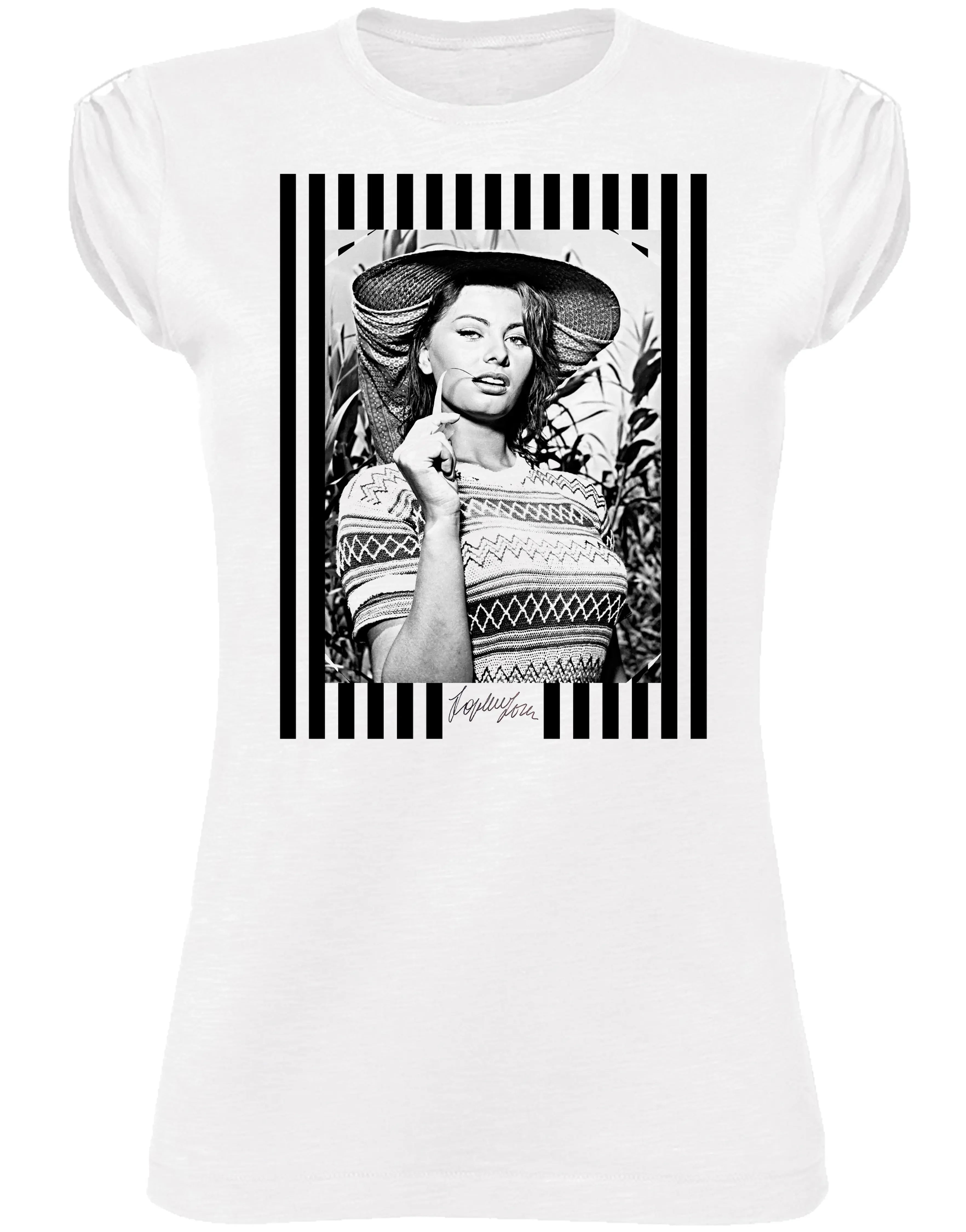 T-shirt donna urban style con grafica vintage e design elegante in cotone bianco, perfetta per ogni outfit.