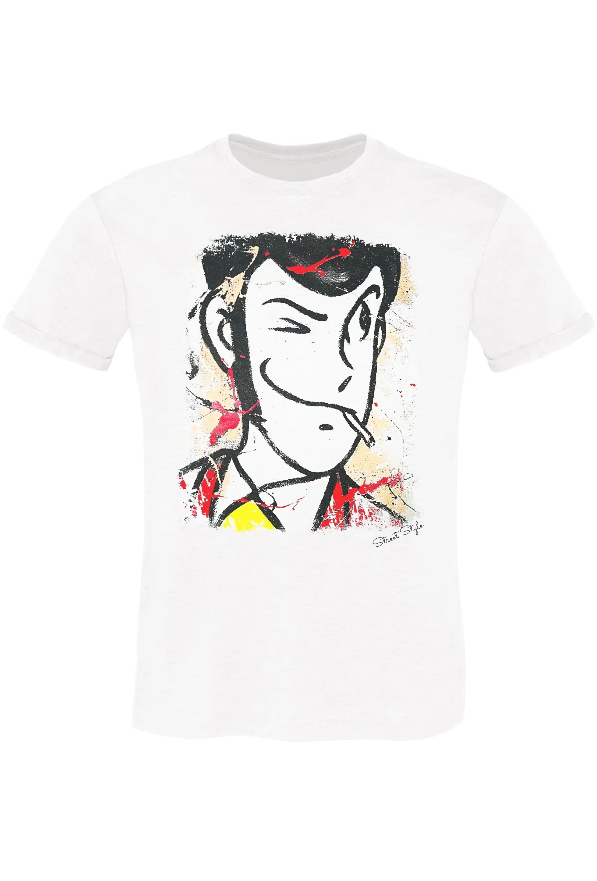 Lupin Color — T-Shirt Uomo Urban Slub Cotone Fiammato