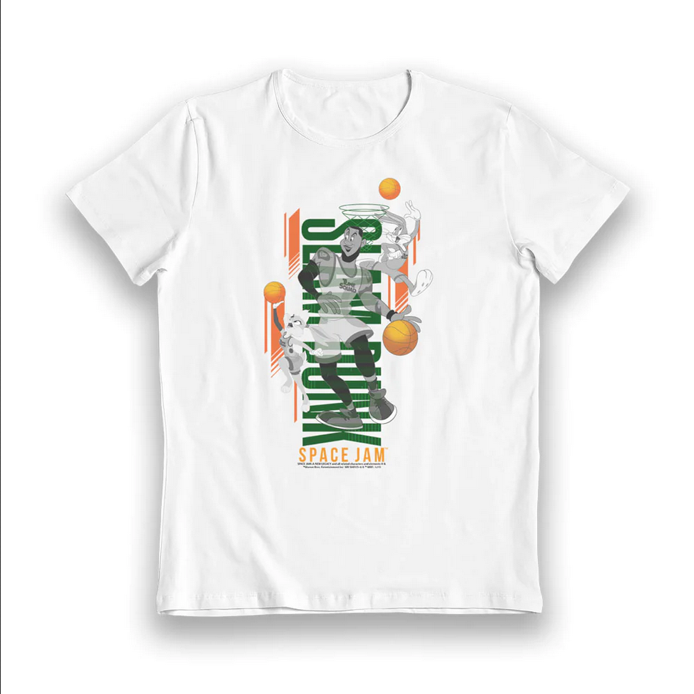 Maglietta Space Jam Slam Dunk Bambino 5056438946972 - T-Shirt Ufficiale Looney Tunes