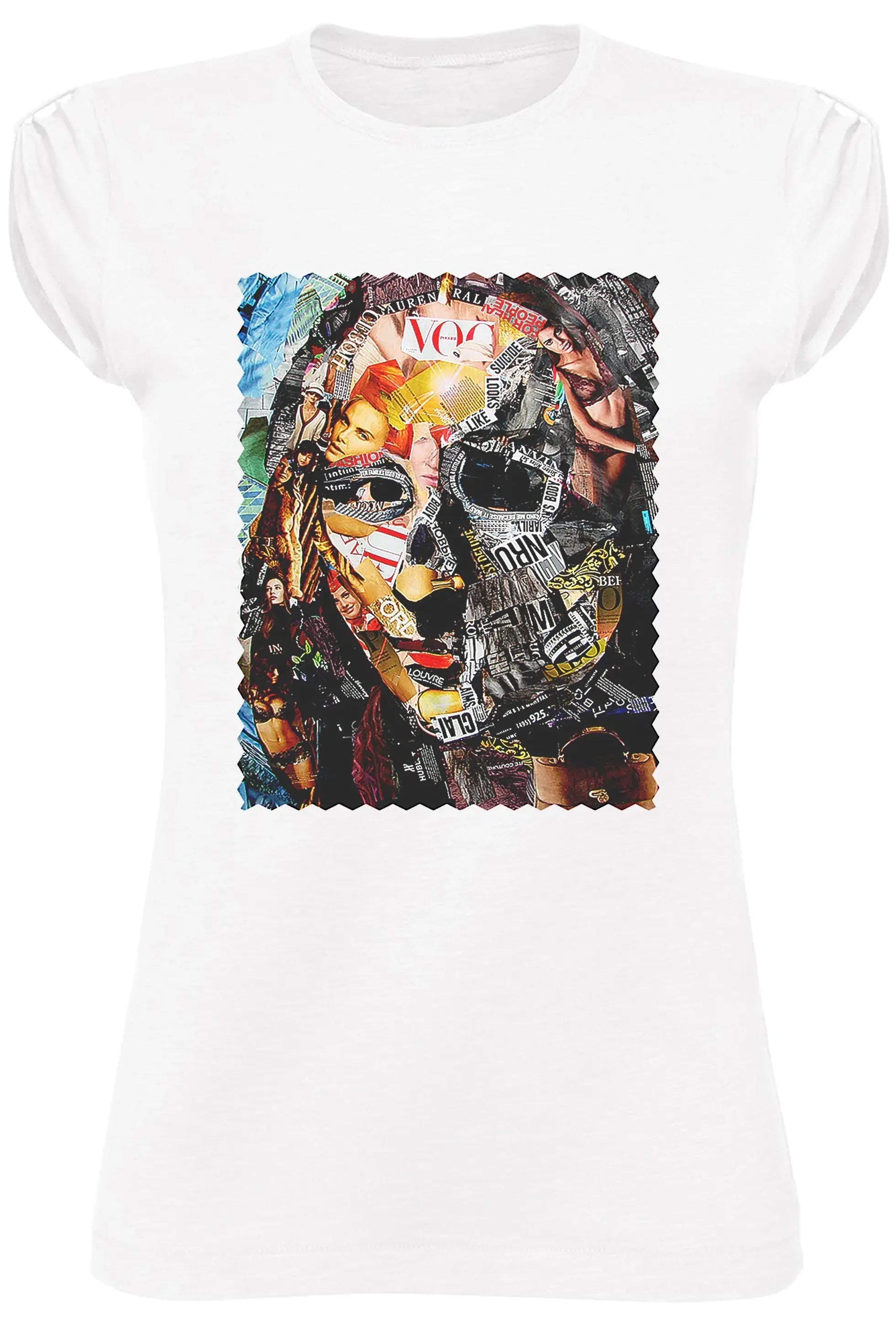 T-shirt Donna STREET STYLE ‘Mona Lisa’ in cotone biologico con design artistico esclusivo e stampa ad alta definizione.