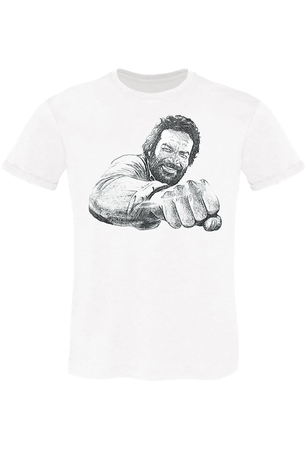T-shirt Uomo 'David' Stampa Artistica – Cotone Fiammato