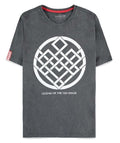 T-Shirt Marvel Shang-Chi Crest Ufficiale 8718526351019 - Maglietta Unisex 100% Cotone Grigia