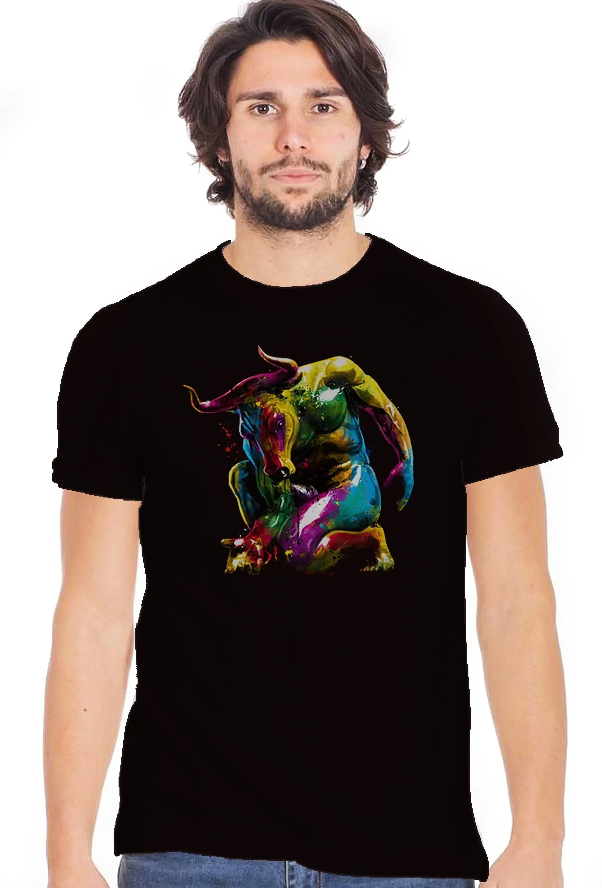 Toro Artistico Color - T-shirt Urban Slub Uomo