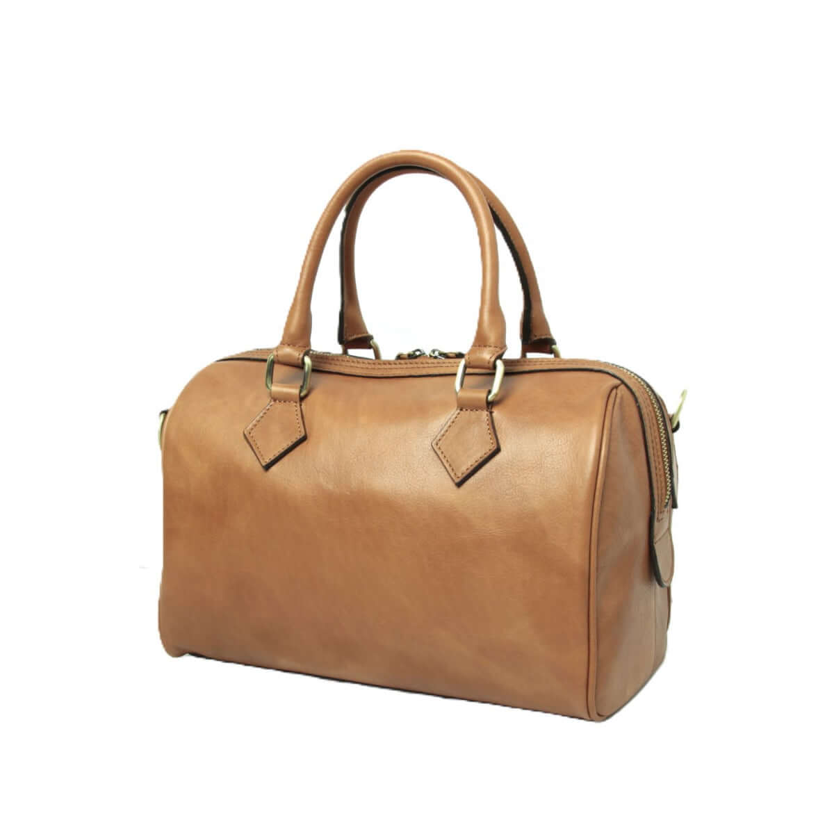 Vetrina Fiorentina -Bauletto due manici in pelle- coloniale-