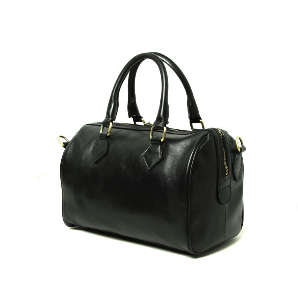 Vetrina Fiorentina -Bauletto due manici in pelle - nero-