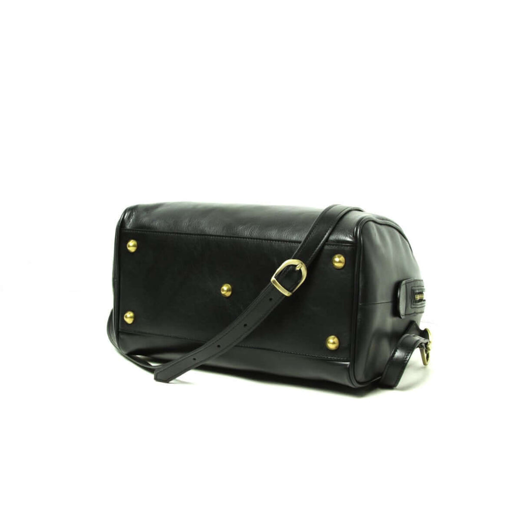 Vetrina Fiorentina -Bauletto due manici in pelle - nero-