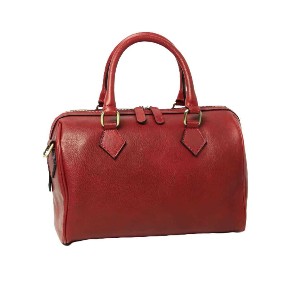 Vetrina Fiorentina -Bauletto due manici in pelle - rosso-