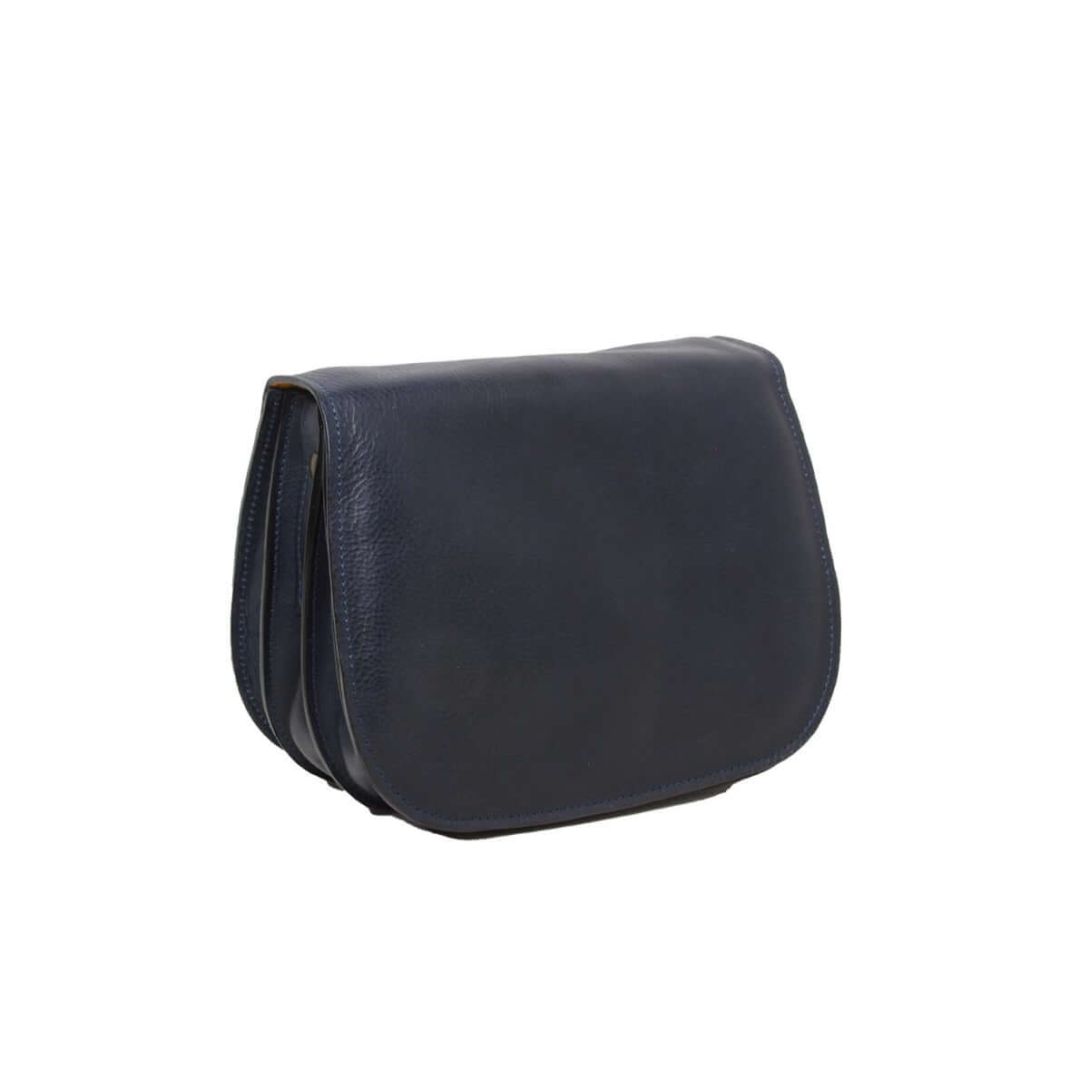 Vetrina Fiorentina -Borsa a tracolla da donna in pelle di vitello pieno fiore-Blu-