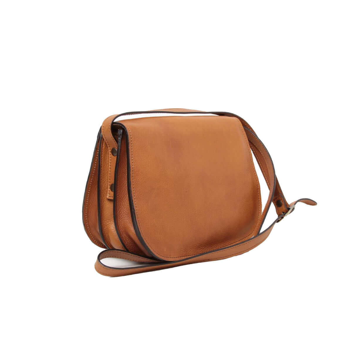 Borsa tracolla pelle vitello pieno fiore, elegante e funzionale, con due tracolle rimovibili.