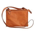 borsa tracolla vitello marrone coloniale - elegante borsa a tracolla in vitello pieno fiore color marrone coloniale