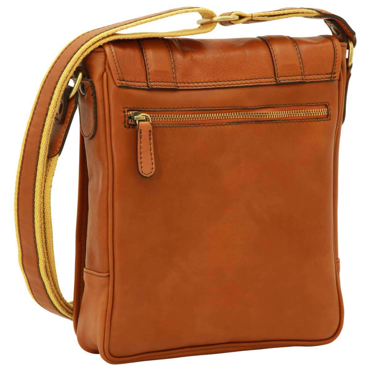Vetrina Fiorentina -Borsa a tracolla in pelle. Gold-