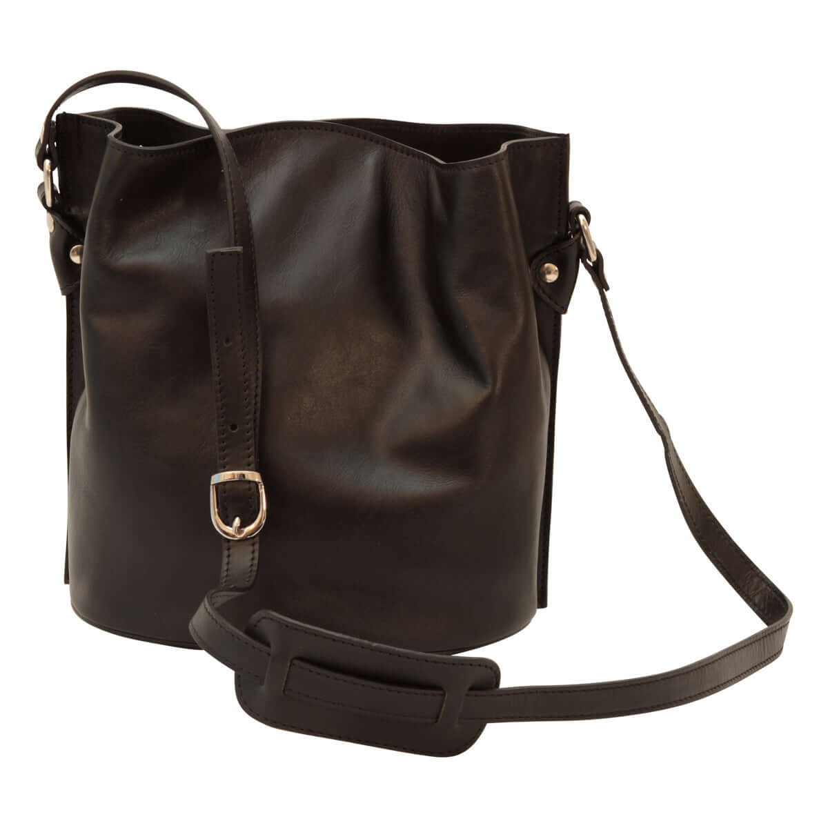 Vetrina Fiorentina -Borsa a tracolla in pelle - Nero-