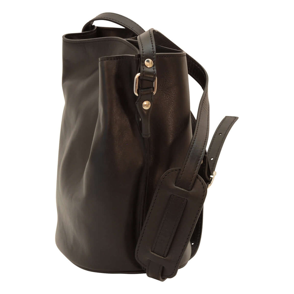 Vetrina Fiorentina -Borsa a tracolla in pelle - Nero-