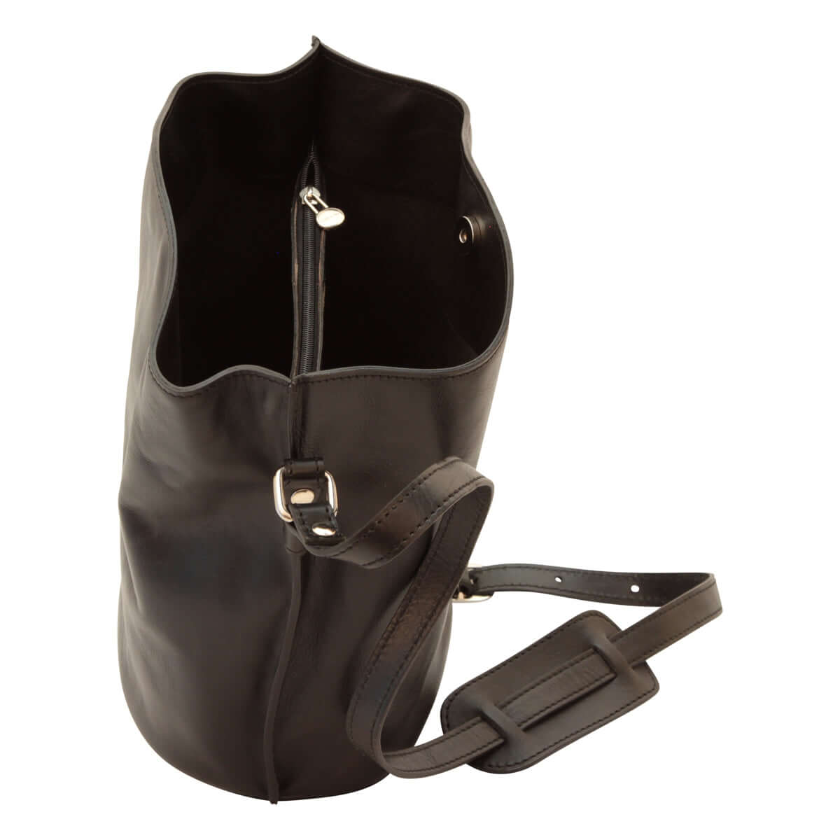 Vetrina Fiorentina -Borsa a tracolla in pelle - Nero-