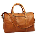 Borsa viaggio uomo pelle marrone coloniale, borsa da viaggio in pelle di alta qualità con tracolla staccabile.