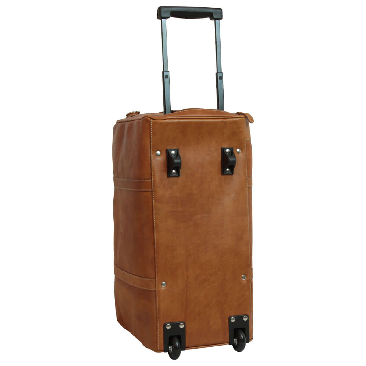 Vetrina Fiorentina -Borsone da viaggio in pelle pieno fiore - Marrone Coloniale-