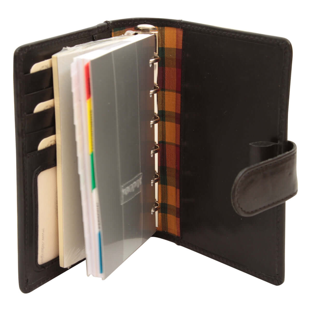 Vetrina Fiorentina -Organizer in pelle piccolo - Nero-