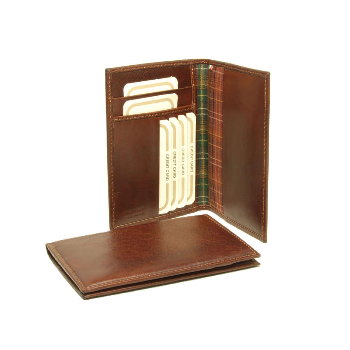 Vetrina Fiorentina -Porta passaporto in pelle - marrone-Uncategorized
