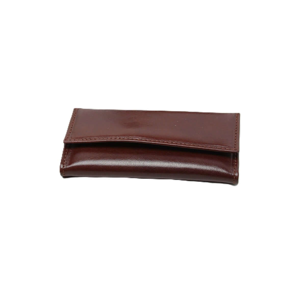 Portachiavi pelle 8 ganci marrone in pelle di vitello, elegante e pratico, misura 7x13 cm.