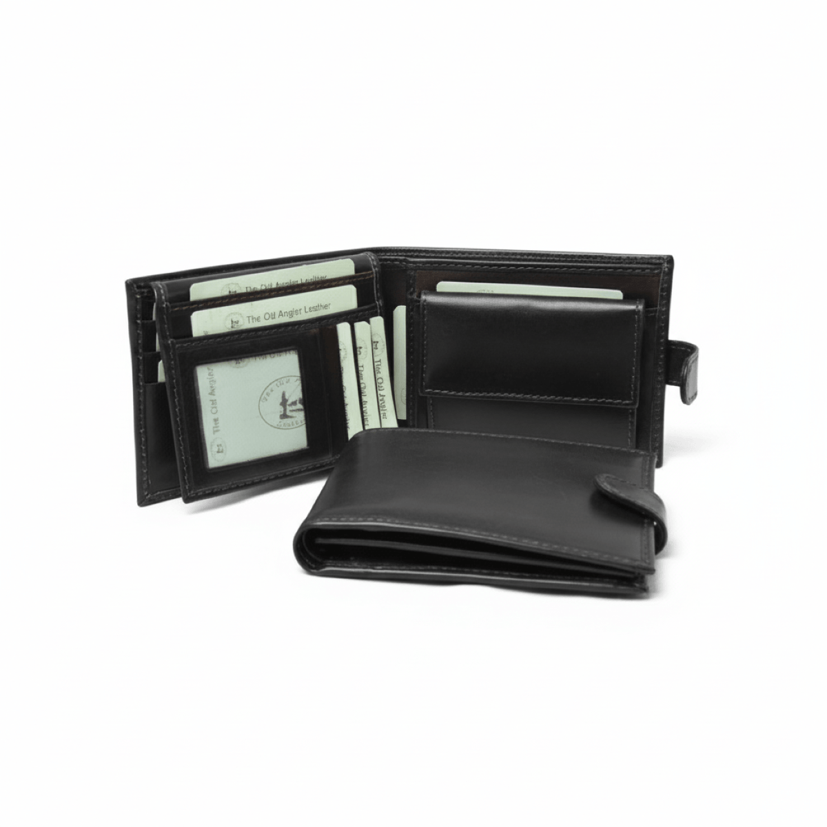 Vetrina Fiorentina -Portafoglio bifold in pelle - Nero con RFID-