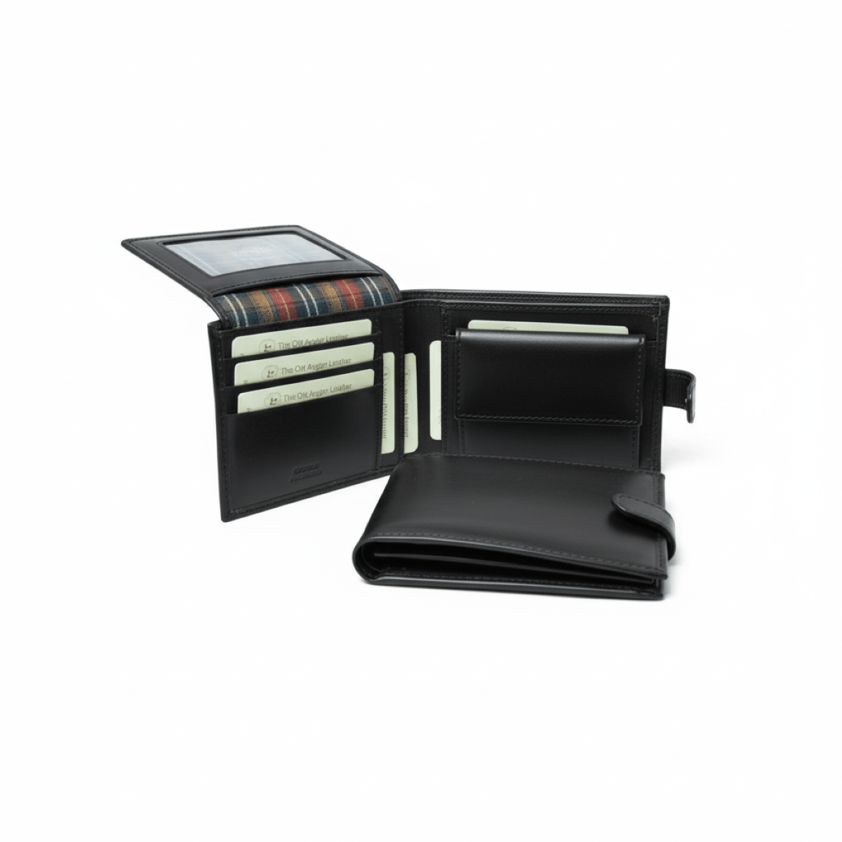 Vetrina Fiorentina -Portafoglio bifold in pelle - Nero con RFID-