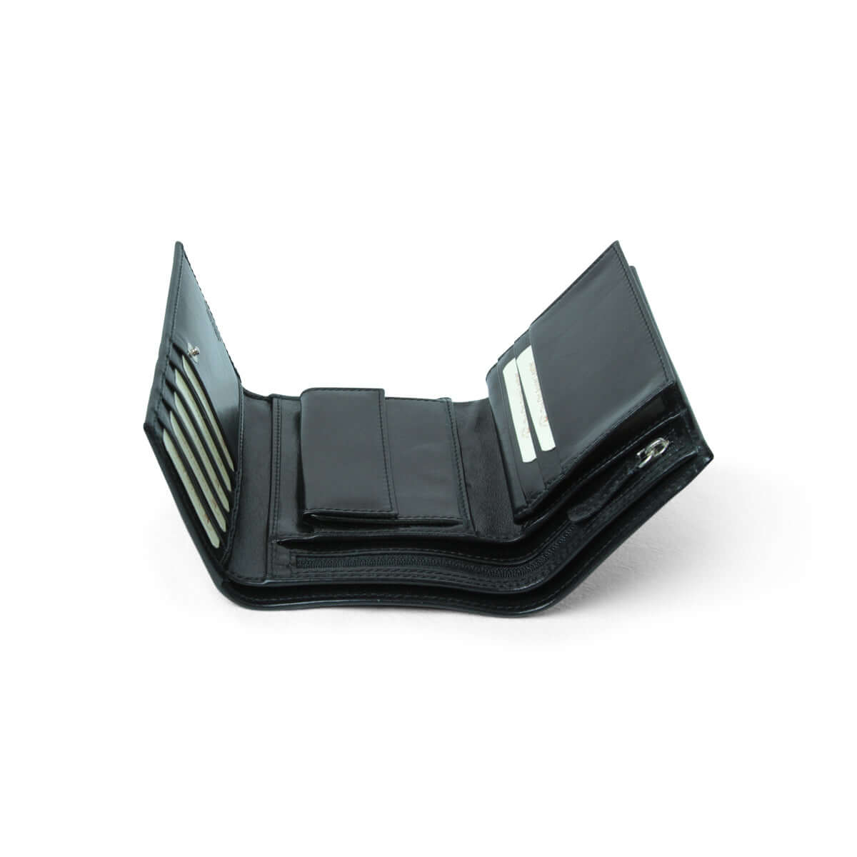 Vetrina Fiorentina -Portafoglio in pelle da donna con RFID - nero-