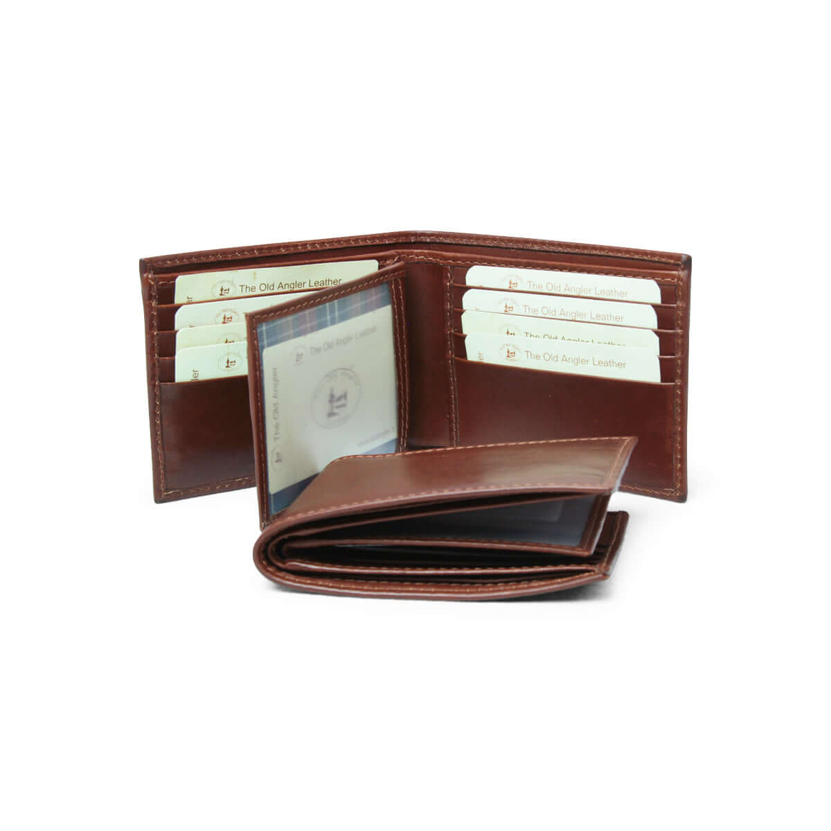 Vetrina Fiorentina -Portafoglio in pelle marrone con RFID-
