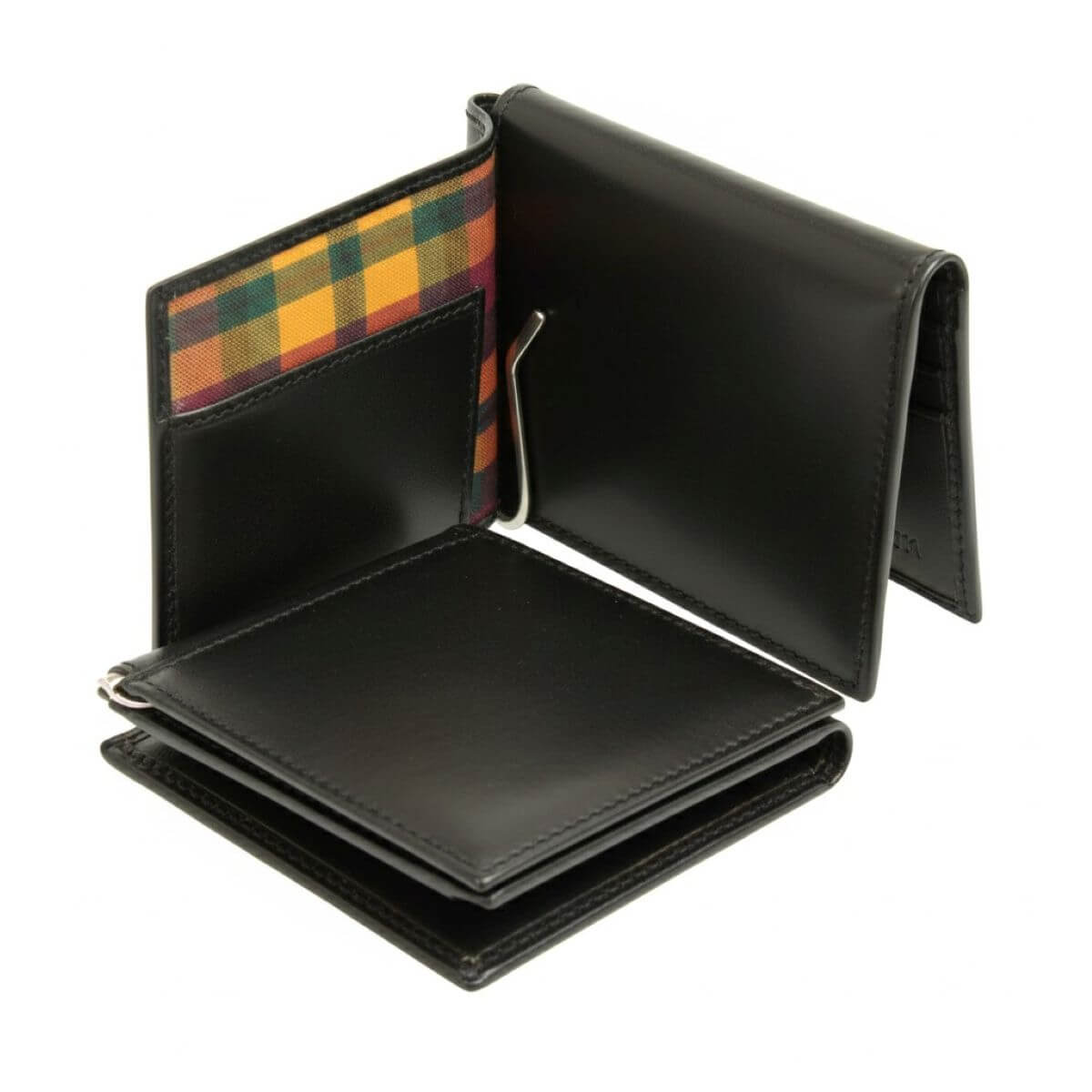Vetrina Fiorentina -Portafoglio in vera pelle - Nero-