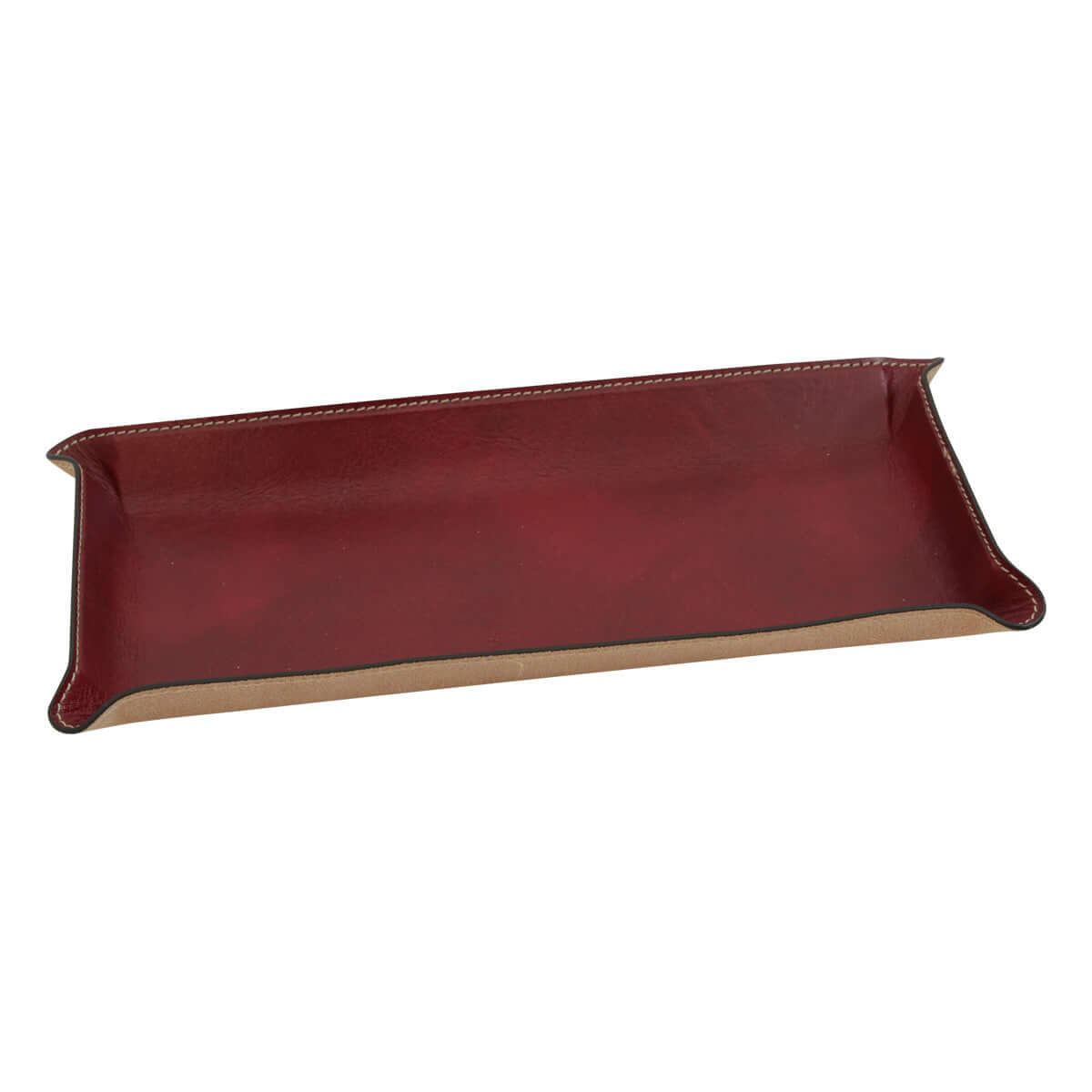 Vetrina Fiorentina -Vassoio da scrivania in pelle - rosso-